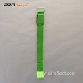 Reflective Led Green Zebra Print Webbing Armband